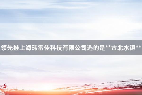 领先推上海玮雷佳科技有限公司选的是**古北水镇**